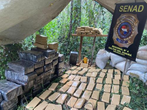 SENAD desmanteló narco-campamento de los bosques de Canindeyú